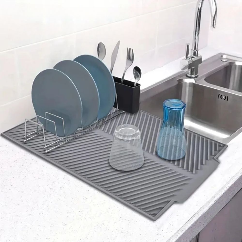 Tapete seco Ecológico: Esteira de Secagem e Drenagem de Silicone