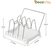 Rack de aço Flexível: Expansível para Panelas e Utensílios